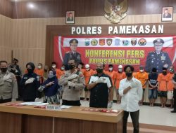 Polres Pamekasan Ringkus 18 Tersangka Pengguna dan Pengedar Narkoba
