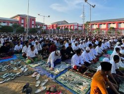 Ribuan WBP Lapas Narkotika Pamekasan Laksanakan Sholat Idul Fitri 1 Syawal 1444 Hijriah