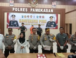 Polres Pamekasan Tangkap Pria Lumajang, Sebanyak 498,88 Gram Sabu Diamankan
