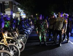 Harkamtibmas, Polres Pamekasan Bersama Kodim 0826 Gelar Patroli Skala Besar