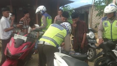 Diduga Akan Lakukan Balap Liar, Polres Pamekasan Gercep Amankan 12 Unit R2 di Proppo