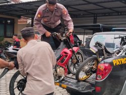 Resahkan Warga saat Puasa, Puluhan Sepeda Motor Pelaku Balap Liar Diangkut Polsek Palengaan Pamekasan
