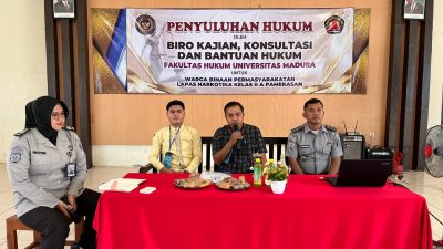 Tingkatkan Pemahaman Hukum, Lapas Narkotika Pamekasan Gandeng Unira Gelar Penyuluhan