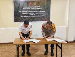 KAI Daop 1 Jakarta dan Polda Metro Jaya Tandatangani PKT Pengamanan Stasiun Gambir